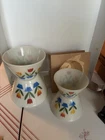 BEAUTIFUL VINTAGE FIRE KING TULIPS 4 PC MIXING BOWL SET 6.5" 7.5" 8.5" 9.5" Q256