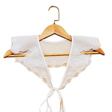 False Collar Shoulder Wrap Detachable Embroidery Collar Venise Lace Up Neckline