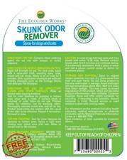 Skunk Odor Remover Pet Spray 32oz Furniture Carpet No Masking