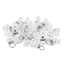  30 Pcs Curtain Hanging Pulley Caravan Track Gliders Small Heavy Duty