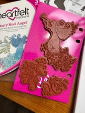 Heartfelt Creations Starry Angel rubber cling stamp set