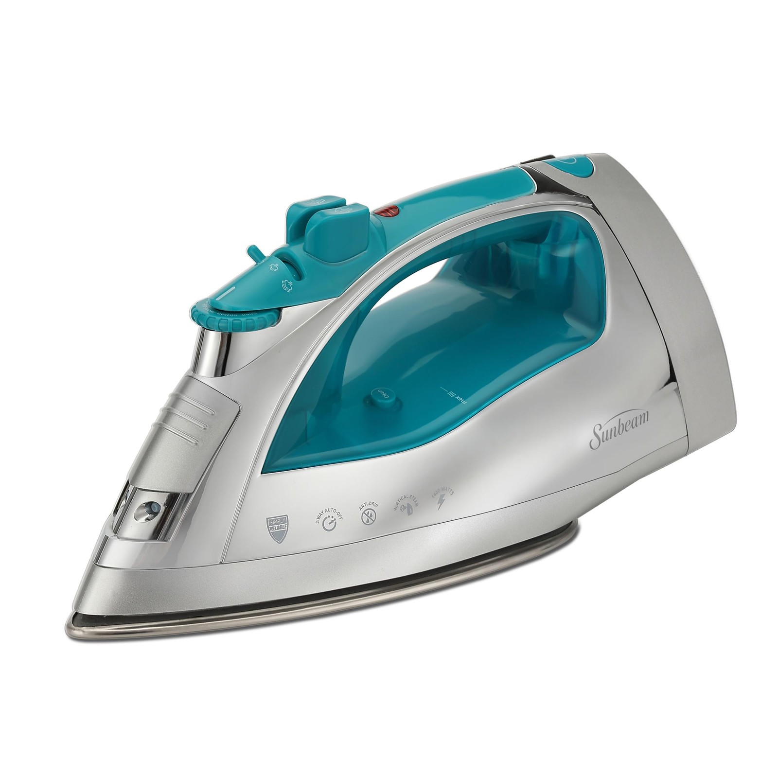 1400w Quick Heat Stainless One Size, Chrome/teal