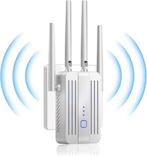 WiFi Extender Signal Booster Repeater Dual Band 2.4/5.8G WiFi Extender 1200Mbps
