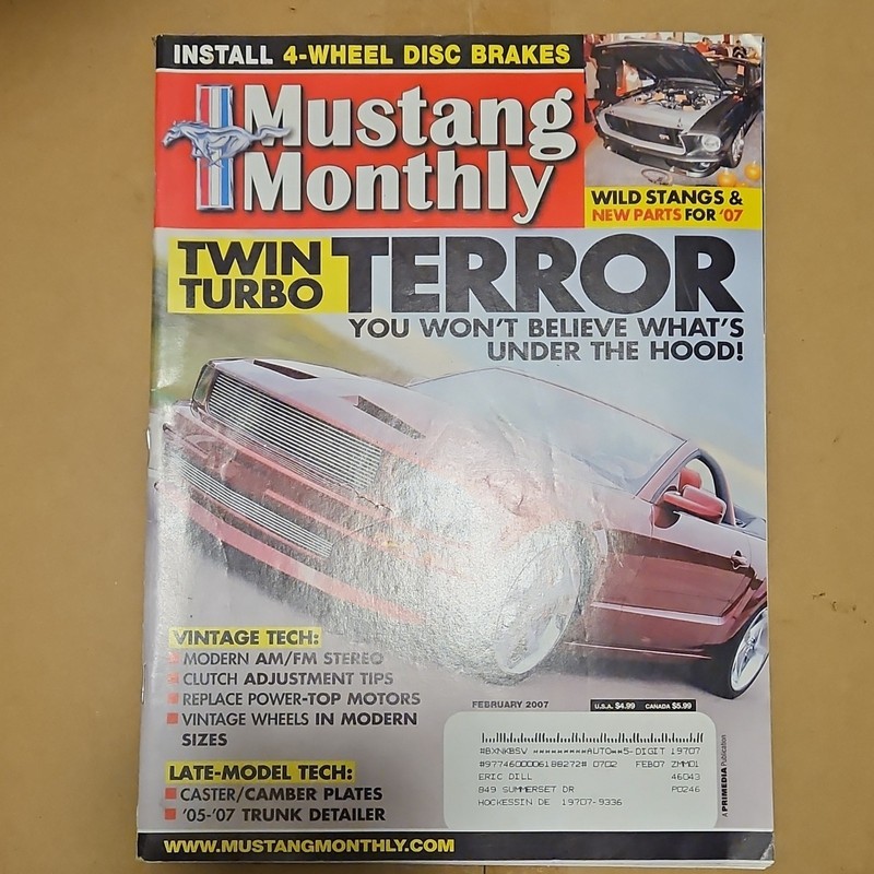 Mustang Monthly February 2007 Twin Turbo Terror Ford Mustang Rick Bissell