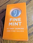 FINE MINT 10 TROY ounces .999 FINE SILVER Bar SKU# 156274
