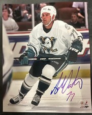 Adam Oates Autographed Anaheim Mighty Ducks 8x10 Photo HOF