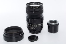Nikon Rangefinder NIKKOR-H 18cm f2.5 tele lens. Hood. Nikon F BR1 Adapter.