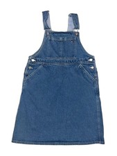 Tommy Hilfiger Girls Youth Vintage Denim Jean Overall Dress Medium Wash Sz XL