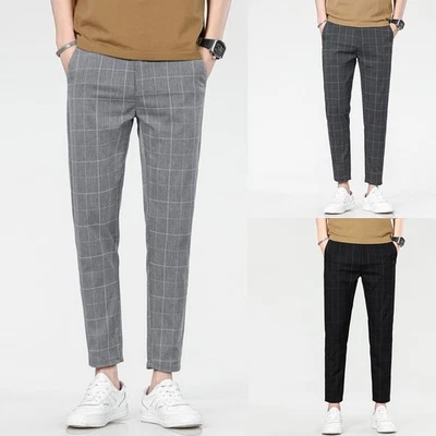Business für freizeit Hose Karomuster für Freizeitausflüge modisches Design - Bild 1 von 4