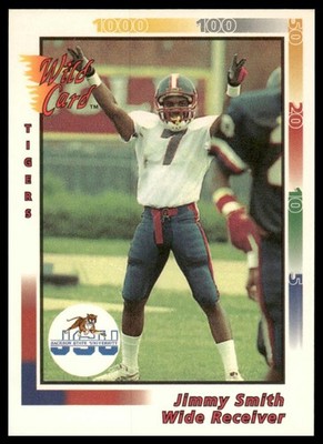 Jimmy Smith Rookie 1991 Wild Card Draft #P-2 Jackson State Tigers