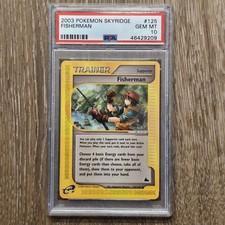 PSA 10 Pokemon Skyridge - FISHERMAN #125/144 - Gem Mint - Low Pop on eBay