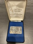 1973 Mount Everest Mint Taking Turns 1 oz .999 Solid Silver Bar Ingot With Case