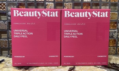 Bundle 2 Beauty Stat Beautystat Universal Triple Action Peel 10 Treatments each