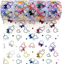 Glitter Tulle Rolls 6 Inch X 10 Yards 30 Feet Colorful Cartoontulle Rolls Spoo