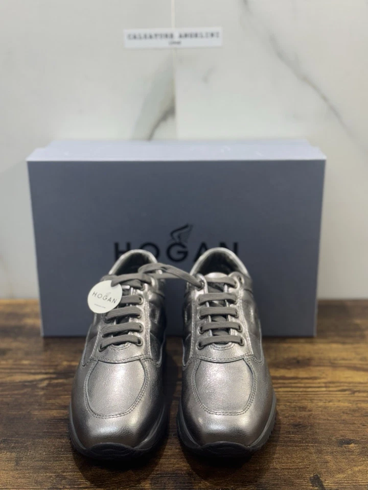 Hogan Interactive Pelle Argento Scuro   Casual Hogan Donna 40 - Immagine 2 di 4