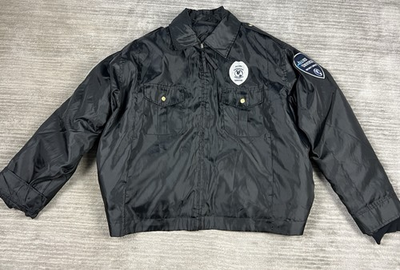 #ad #ad ALLIED UNIVERSAL Security Services Jacket Coat Lined 2XL Black Pockets $59.99