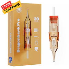 Dragonhawk Pro Tattoo Needles Cartridges, 0601RL Round Liner 0601RL/20