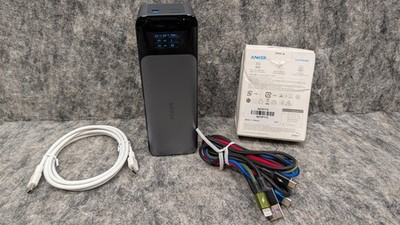 Anker 737 4000mAh Power Bank - Gray/Black (A1289) Bundle  Works 