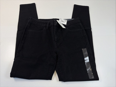 American Eagle Jeans Dream High Rise Jegging Stretch Skinny Black Size 6 Long