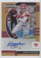 2020 Panini Prizm Draft Picks Rookies Neon Orange 12/149 Adam Trautman Auto 0nr3