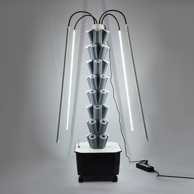 Hydroponic Growing System with Grow Light 40 Pods Indoor Hydroponic Tower Garden