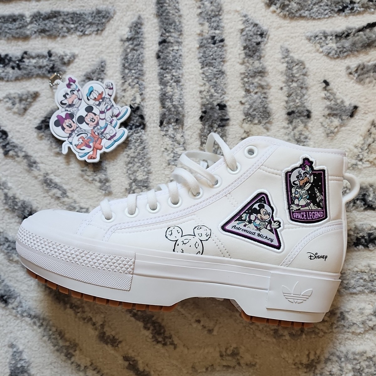 adidas Nizza Trek Disney Space Journey High Top Sneakers Mickey