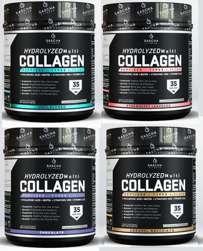 Hydrolyzed Multi Collagen Sascha Fitness. Colageno Sasha Best Seller.