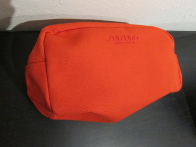 [Shiseido] NEW Pouch Cosmetic Makeup Bag Red with Japanese Text
