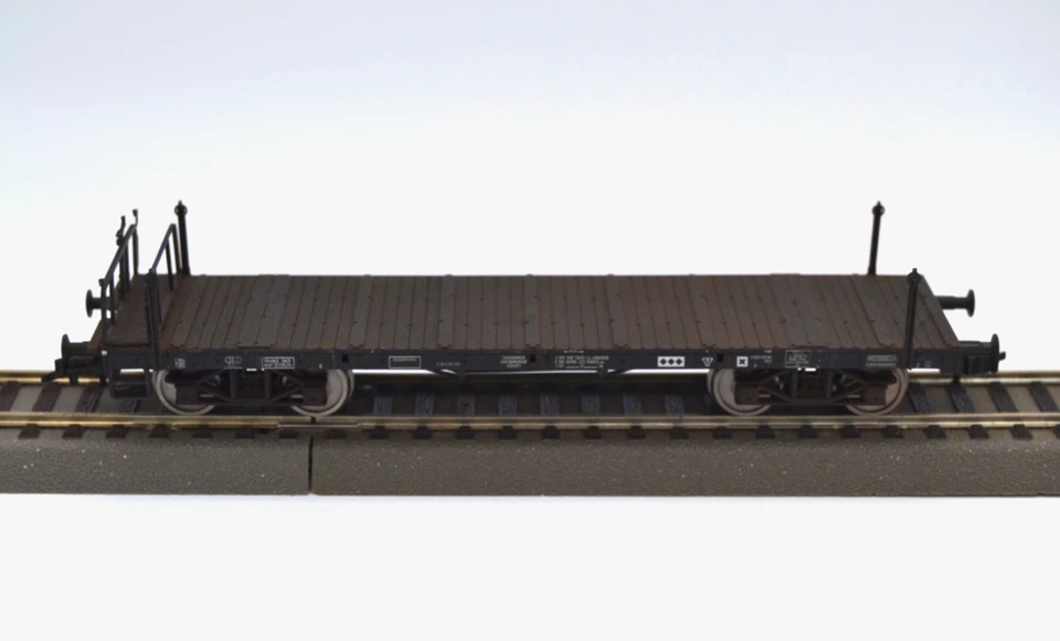 FLEISCHMANN 5285 F K WAGON PLAT A RANCHER SNCF HO - Photo 2/4