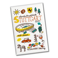 Stuttgart Wimmel Souvenir Souvenir Magnet - Stadion