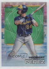 2021 Bowman's Best Green Refractor 31/99 Hedbert Perez #95 0c6