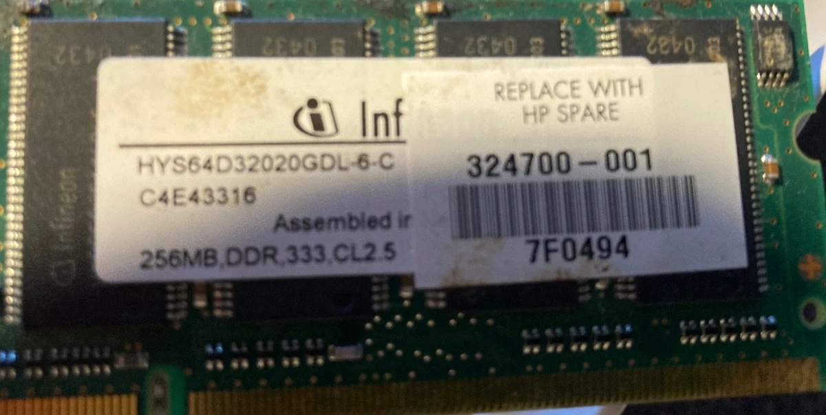 512MB RAM Memory Toshiba Satellite A10-REH (PC2100) Laptop Memory