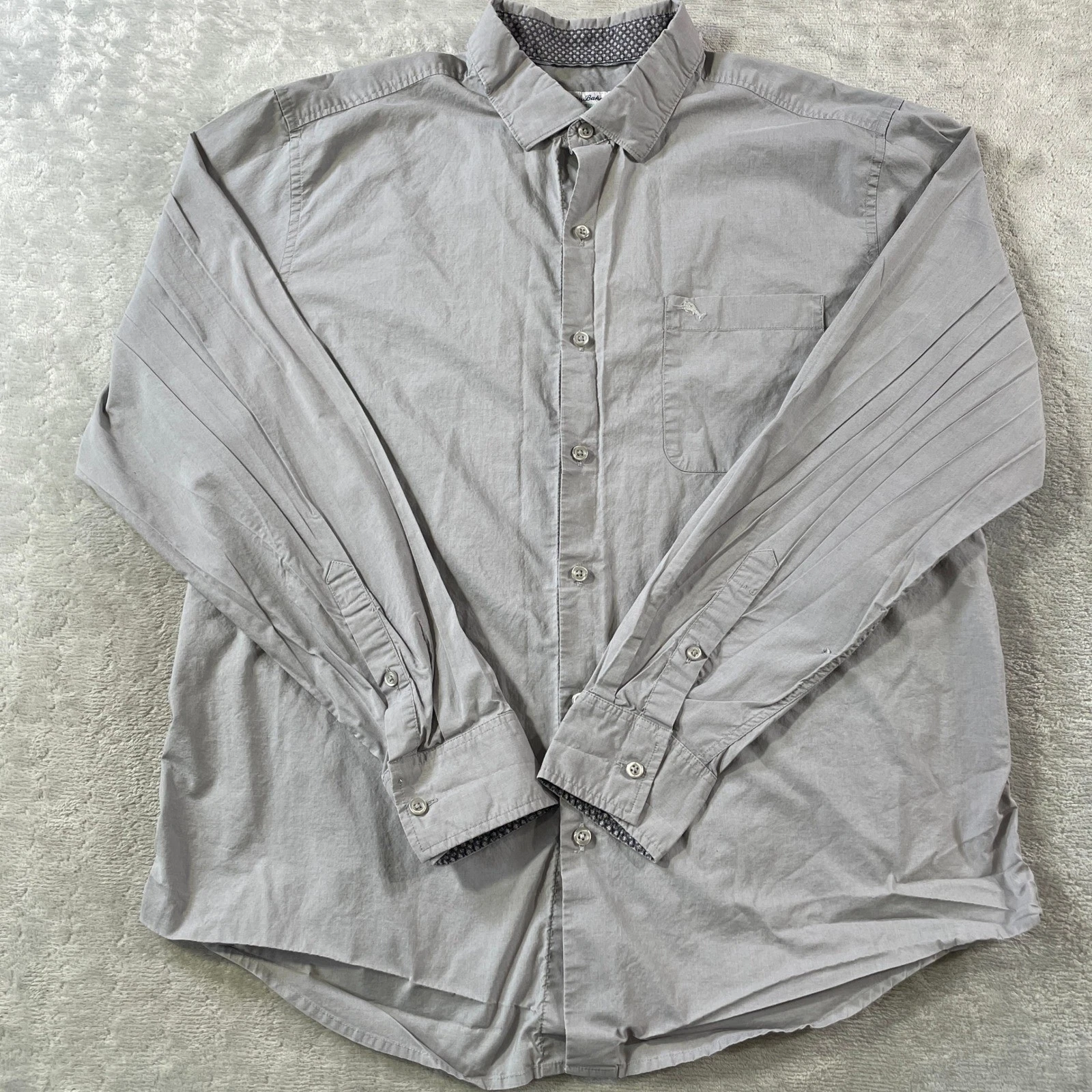 Tommy Bahama Shirt IslandZone Mens Large Gray Beach Resort Casual Vacation
Opens in a new window or