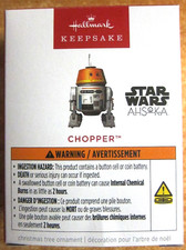 Hallmark 2025 Star Wars  Ahsoka Chopper Droid Magic Sound ornament-New