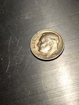 1969 ROOSEVELT DIME ERRORS DATE ( 9) MINT MARK AND GOD RARE COIN COLLECTOR ITEM