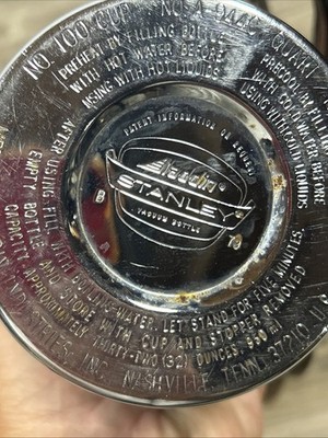 Vintage Aladdin Stanley Thermos A-944C Quart With Leather Carrying