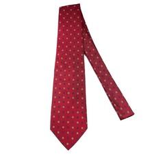 Brooks Brothers Silk Tie Red Geometric Necktie Classic Made in USA