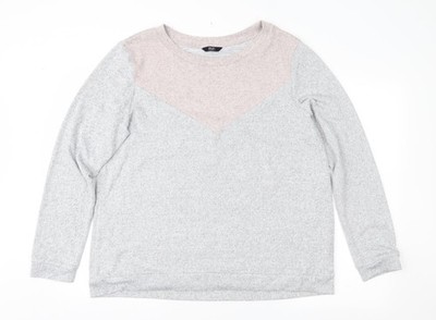 F&F Damen Pullover Pulli grau geometrisch Größe 20