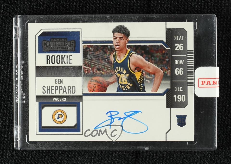2023-24 Panini Contenders Ticket Variation Ben Sheppard #102 Rookie Auto RC 0n64