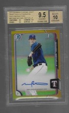 MICHAEL MATUELLA 2015 BOWMAN CHROME DRAFT GOLD AUTO  /50 BGS 9.5 AUTO 10