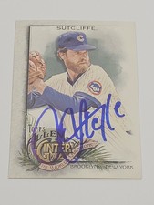 NEW 2022 Topps Allen &amp; Ginter #347 Rick Sutcliffe High Number SP SIGNED JSA COA