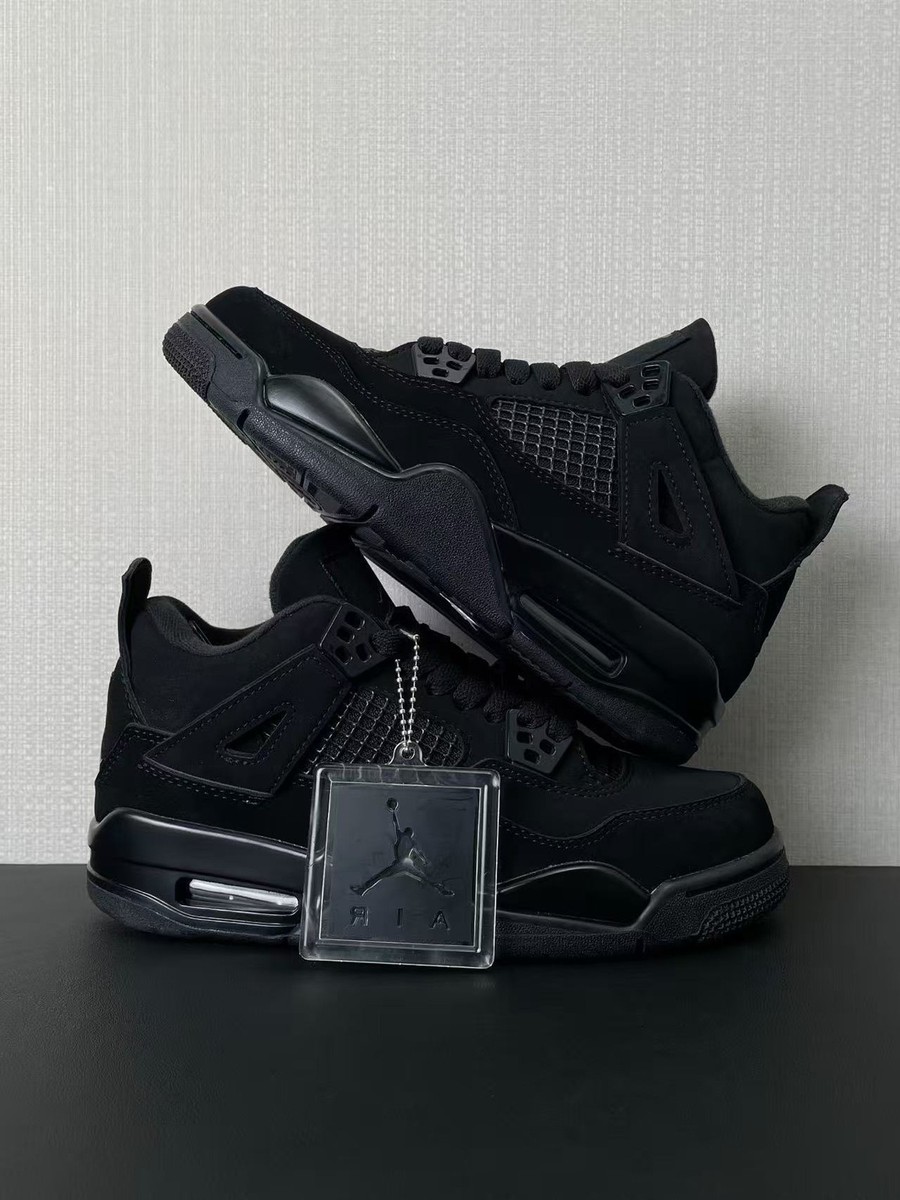Size 11.5 - Jordan 4 Retro Mid Black Cat for sale online | eBay