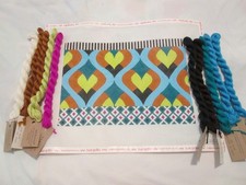 COLORFUL PATTERN-COLORS OF PRAISE-HANDPAINTED NEEDLEPOINT CANVAS-THREADS