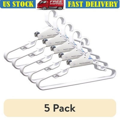 Heavy Duty Notched Giant Hangers XL Winter Coats 5-Pack Durable Plastic New