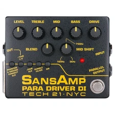 Tech 21 SansAmp Para Driver DI with Preamp and Parametric EQ - V2
