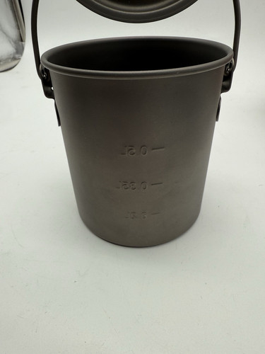 COOK'N'ESCAPE Titanium 750mL Titanium Hanging Cup with Lid CA2113 - Picture 6 of 11