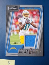 2022 Panini Playbook Down and Dirty Mike Williams #DD-12 Chargers /149 MEM