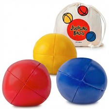 Covelico Juggling Balls, Set of 3 Standard Juggle Ball, Blue, Yellow, Red