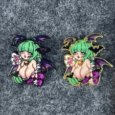 DarkStalkers Morrigan Aensland Halloween Mini Chibi Enamel Pin