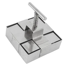 Stainless Steel Clay Cutter Spring Loaded Plunger Precise Cutting Handcraft